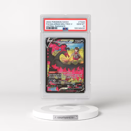 2022 Pokémon Sword & Shield Astral Radiance #TG20 Galarian Moltres V - Holo Full Art (PSA 10 GEM MINT)
