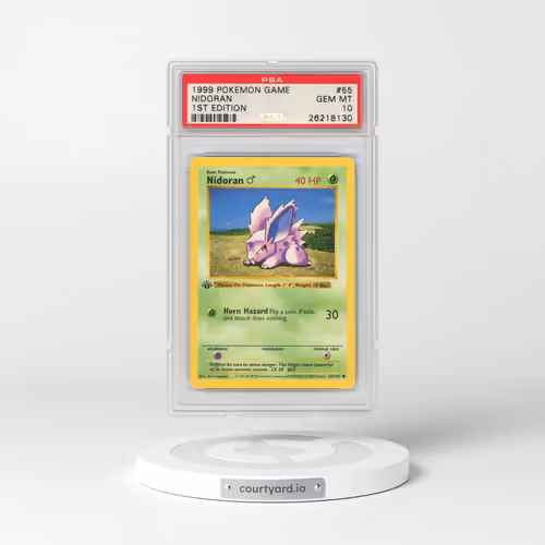 1999 Pokémon Game #55 Nidoran - 1st Edition (PSA 10 GEM MINT)