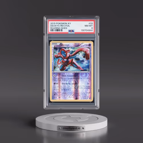 2015 Pokémon XY Roaring Skies #33 Deoxys - Reverse Foil (PSA 8 NM-MT)