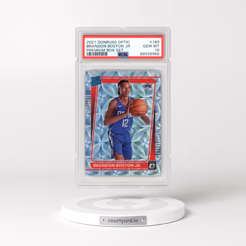 2021 Panini Donruss Optic #189 Brandon Boston Jr. - Premium Box Set (PSA 10 GEM MINT)