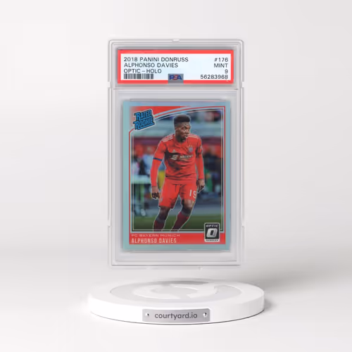 2018 Panini Donruss #176 Alphonso Davies - Optic-Holo (PSA 9 MINT)