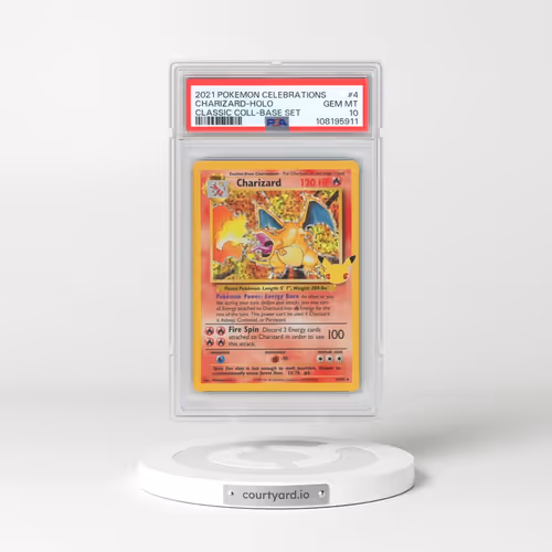 2021 Pokémon Celebrations Classic Collection #4 Charizard - Holo (PSA 10 GEM MINT)
