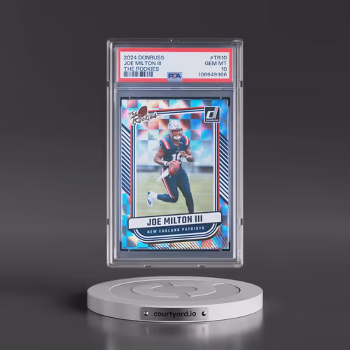 2024 Panini Donruss the Rookies #TR10 Joe Milton III (PSA 10 GEM MINT)