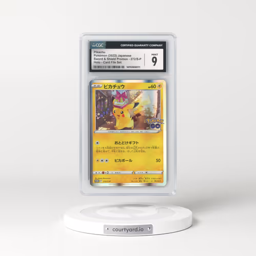 2019 Sword & Shield Promos #272/S-P Pikachu - Holo Card File Set (CGC 9 MINT)