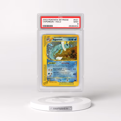 2003 Pokémon Skyridge #H31 Vaporeon - Holo (PSA 9 MINT)