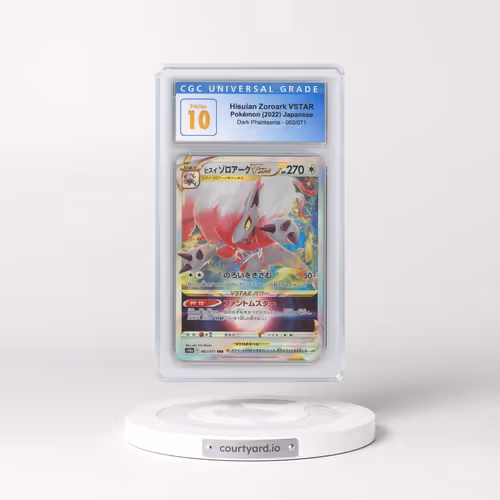 2021 Dark Phantasma #062/071 Hisuian Zoroark VSTAR - Holo (CGC 10 PRISTINE)