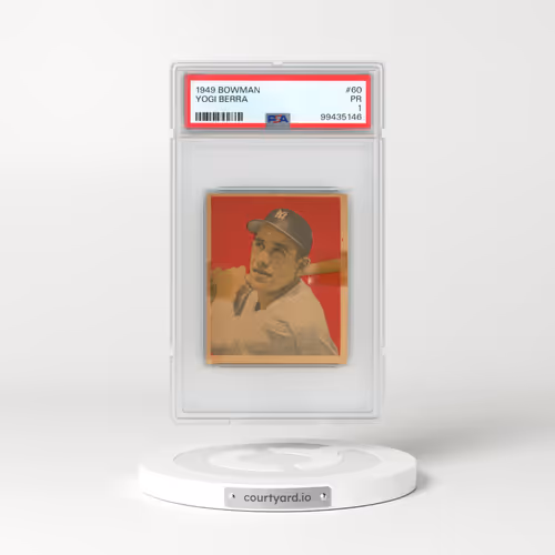 1949 Bowman #60 Yogi Berra (PSA 1 PR)