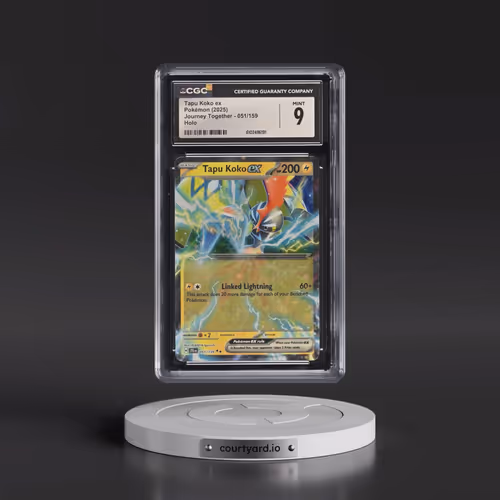 2025 Pokémon Jtg EN-Journey Together #051 Tapu Koko EX - Holo (CGC 9 MINT)