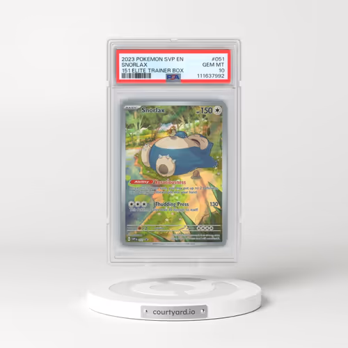 2023 Pokémon Svp EN-SV Black Star Promo #051 Snorlax - 151 Elite Trainer Box (PSA 10 GEM MINT)