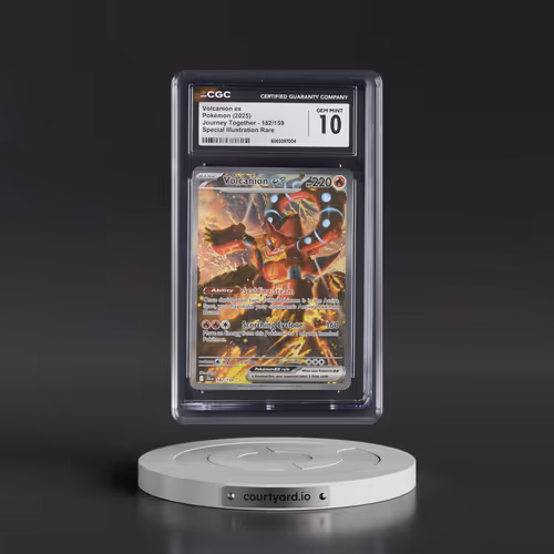 2025 Pokémon Jtg EN-Journey Together #182 Volcanion EX - Holo Special Illustration Rare (CGC 10 GEM
