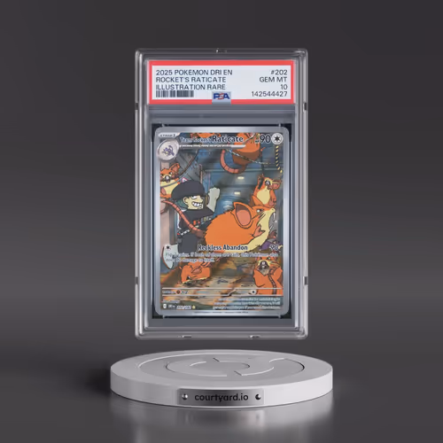 2025 Pokémon Dri EN-Destined Rivals #202 Team Rocket's Raticate - Illustration Rare (PSA 10 GEM MINT