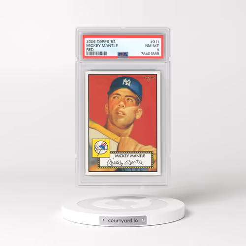 2006 Topps '52 #311 Mickey Mantle - Red (PSA 8 NM-MT)