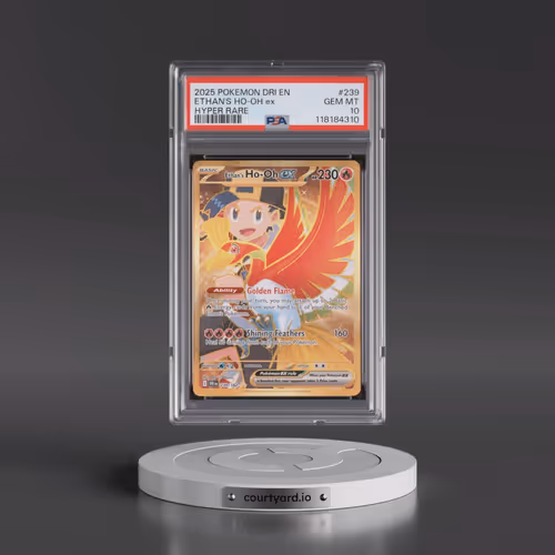 2025 Pokémon Dri EN-Destined Rivals #239 Ethan's HO-Oh EX - Holo Hyper Rare (PSA 10 GEM MINT)