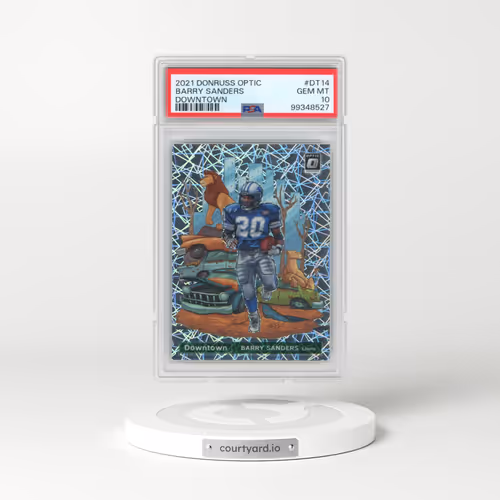 2021 Panini Donruss Optic Downtown #DT14 Barry Sanders (PSA 10 GEM MINT)