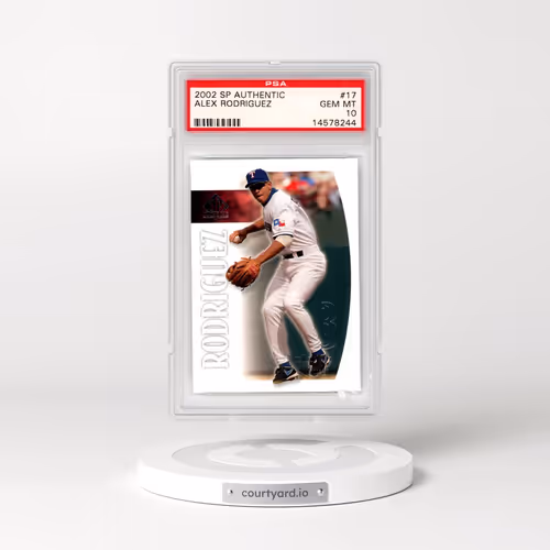 2002 SP Authentic #17 Alex Rodriguez (PSA 10 GEM MINT)
