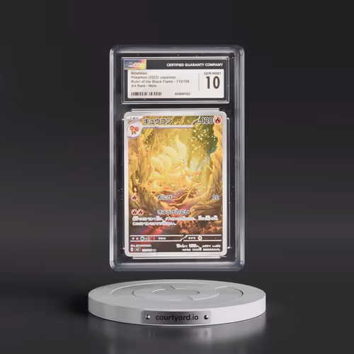 2023 Ruler of the Black Flame #110/108 Ninetales - Art Rare Holo (CGC 10 GEM MINT)