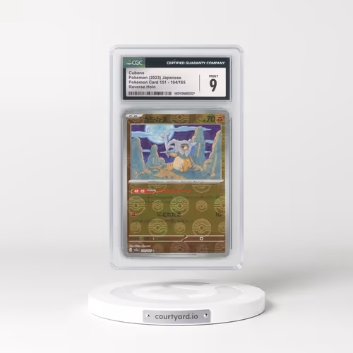 2023 Pokémon Card 151 #104/165 Cubone - Reverse Holo Poké Ball (CGC 9 MINT)