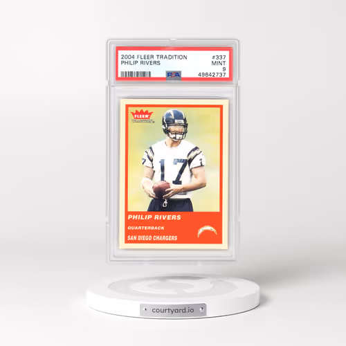 2004 Fleer Tradition #337 Philip Rivers (PSA 9 MINT)