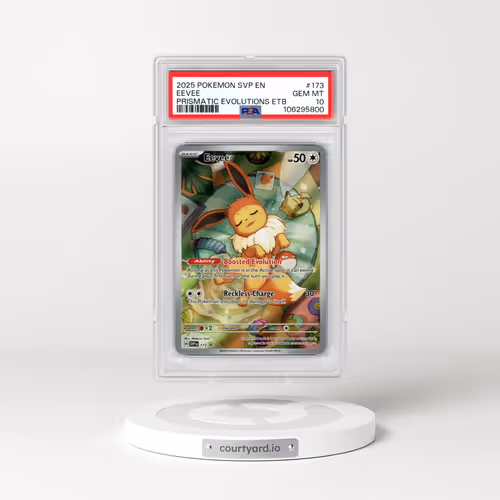 2025 Pokémon Svp EN-SV Black Star Promo #173 Eevee - Prismatic Evolutions Elite Trainer Box (PSA 10