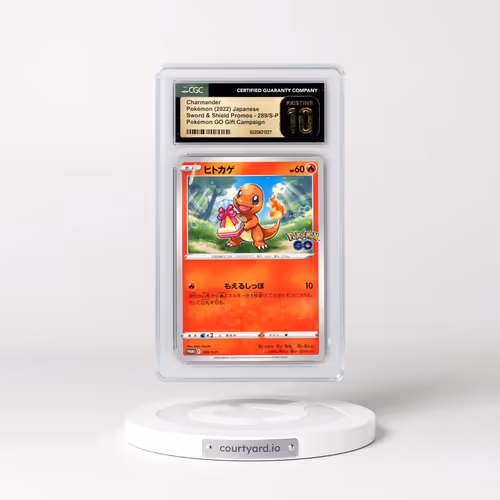 2022 Pokémon S Promo #289 Charmander - Pokemon Go Promo Card Gift Campaign (CGC 10 PRISTINE)
