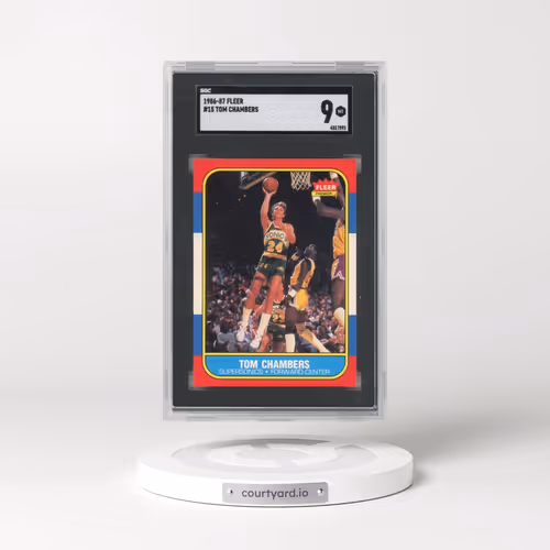 1986 Fleer #15 Tom Chambers (SGC 9 MINT)