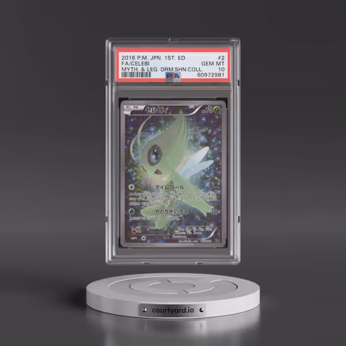 2016 Pokémon Mythical & Legendary Dream Shine Collection #002 Celebi - 1st Edition Full Art (PSA 10