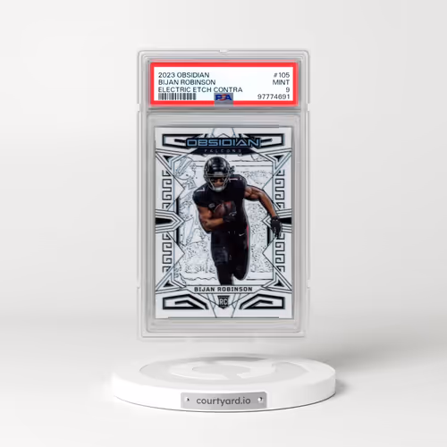 2023 Panini Obsidian #105 Bijan Robinson - Electric Etch Contra (PSA 9 MINT)