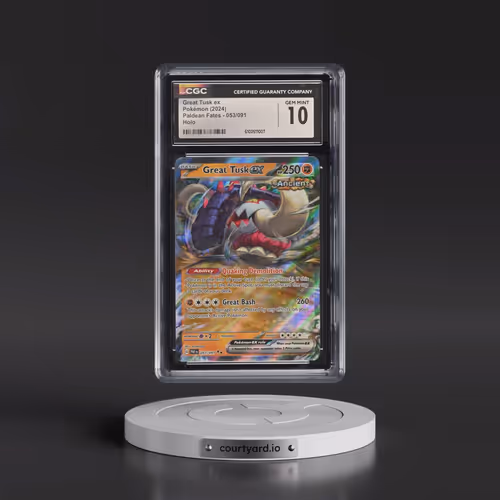 2024 Paldean Fates - PAF EN #053/091 Great Tusk ex - Holo (CGC 10 GEM MINT)