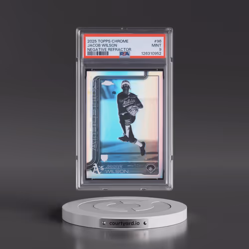 2025 Topps Chrome #96 Jacob Wilson - Negative Refractor (PSA 9 MINT)