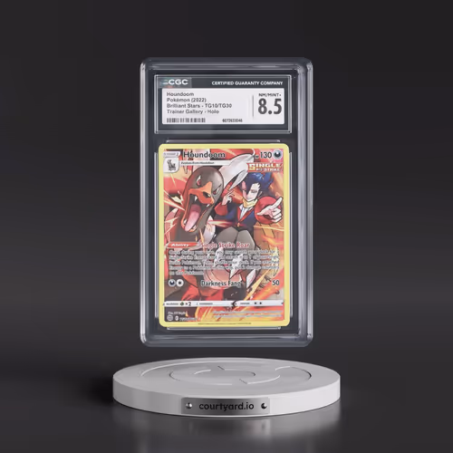 2022 Brilliant Stars #TG10/TG30 Houndoom - Trainer Gallery Holo (CGC 8.5 NM-MT+)