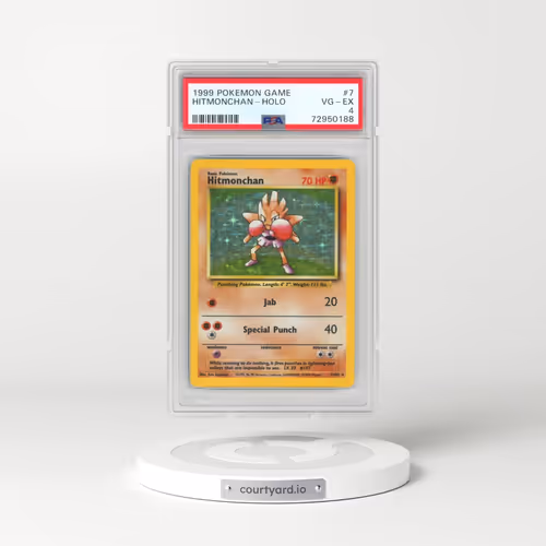 1999 Pokémon Game #7 Hitmonchan - Holo (PSA 4 VG-EX)