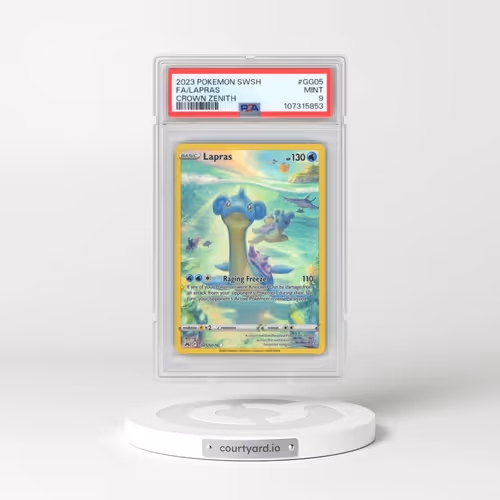 2023 Pokémon Sword and Shield Crown Zenith #GG05 Lapras - Full Art (PSA 9 MINT)