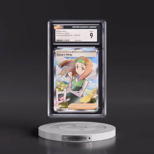 2023 Scarlet & Violet 151 - MEW EN #195/165 Daisy's Help - Ultra Rare Holo (CGC 9 MINT)