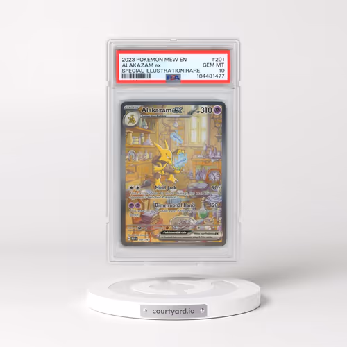 2023 Pokémon Mew EN-151 #201 Alakazam EX - Holo Special Illustration Rare (PSA 10 GEM MINT)