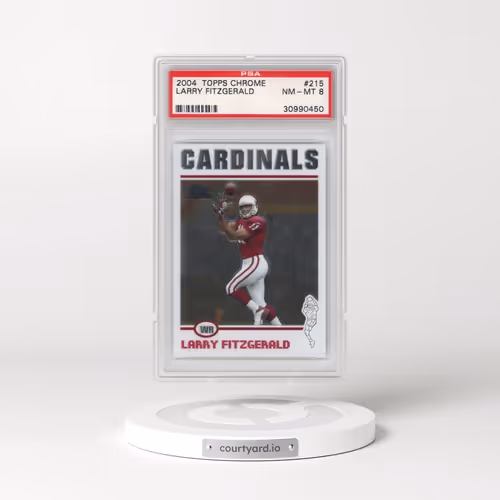2004 Topps Chrome #215 Larry Fitzgerald (PSA 8 NM-MT)