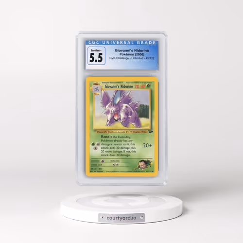 2000 Gym Challenge #45/132 Giovanni's Nidorino (CGC 5.5 EX+)