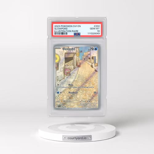 2023 Pokémon Svi EN-Scarlet & Violet #204 Slowpoke - Illustration Rare (PSA 10 GEM MINT)