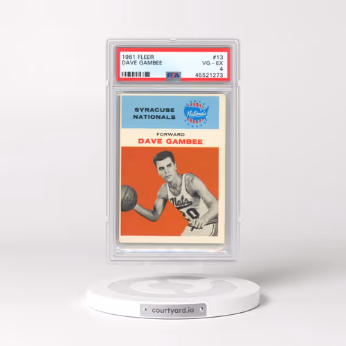 1961 Fleer #13 Dave Gambee (PSA 4 VG-EX)