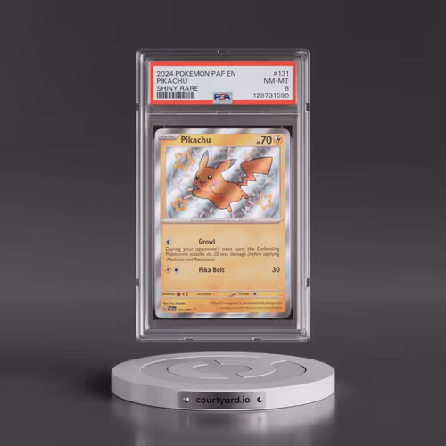 2024 Pokémon Paf EN-Paldean Fates #131 Pikachu - Shiny Rare (PSA 8 NM-MT)