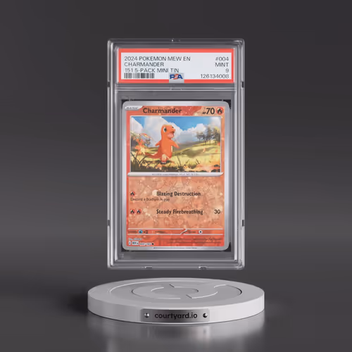 2024 Pokémon Mew EN-151 #004 Charmander - 151 5-Pack Mini Tins (PSA 9 MINT)
