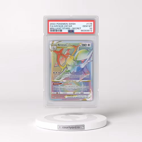 2022 Pokémon Sword & Shield Brilliant Stars #176 Arceus Vstar - Full Art Secret (PSA 10 GEM MINT)