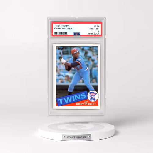 1985 Topps #536 Kirby Puckett (PSA 8 NM-MT)
