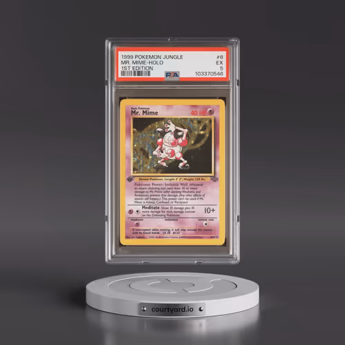 1999 Pokémon Jungle #6 Mr. Mime - 1st Edition Holo (PSA 5 EX)