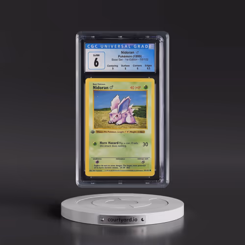 1999 Base Set #55/102 Nidoran â?? - 1st Edition 1st Edition (CGC 6 EX-NM)