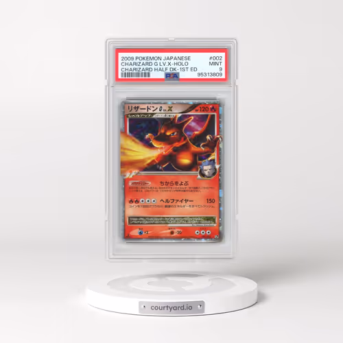 2009 Pokémon Charizard Half Deck #002 Charizard G LV.X - 1st Edition Holo (PSA 9 MINT)