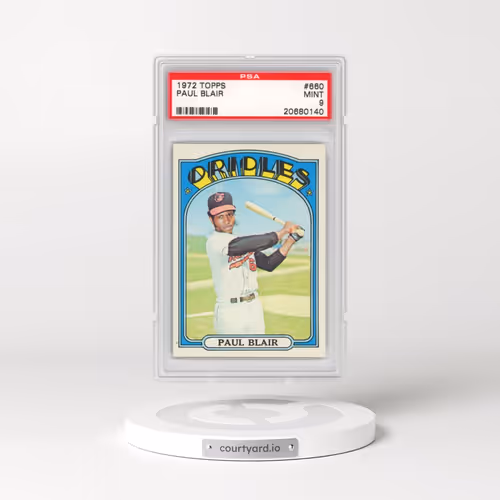 1972 Topps #660 Paul Blair (PSA 9 MINT)
