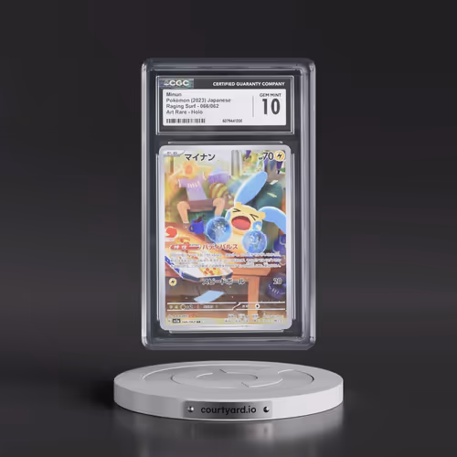 2023 Pokémon Sv3a-Raging Surf #066 Minun - Art Rare (CGC 10 GEM MINT)