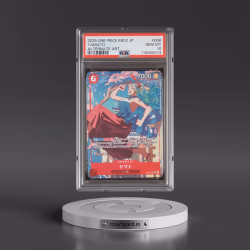 2025 One Piece Japanese EB02-Extra Booster -Anime 25th Collection #006 Yamato - Alternate Art (PSA 1