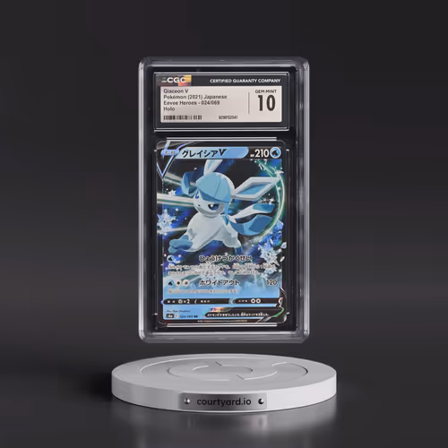 2021 Eevee Heroes #024/069 Glaceon V - Holo (CGC 10 GEM MINT)