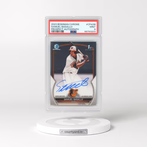 2023 Bowman Chrome Prospect Autographs #CPASB Samuel Basallo (PSA 9 MINT)